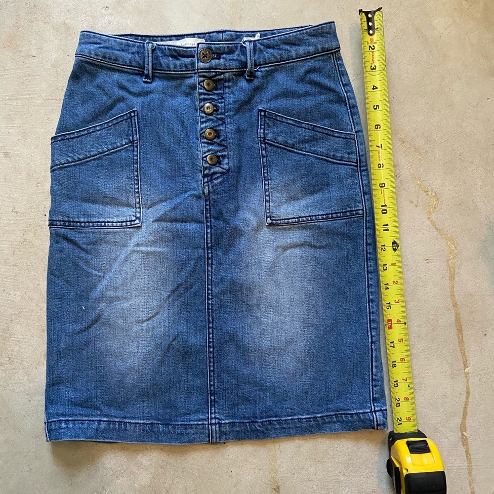 Anthropology denim skirt